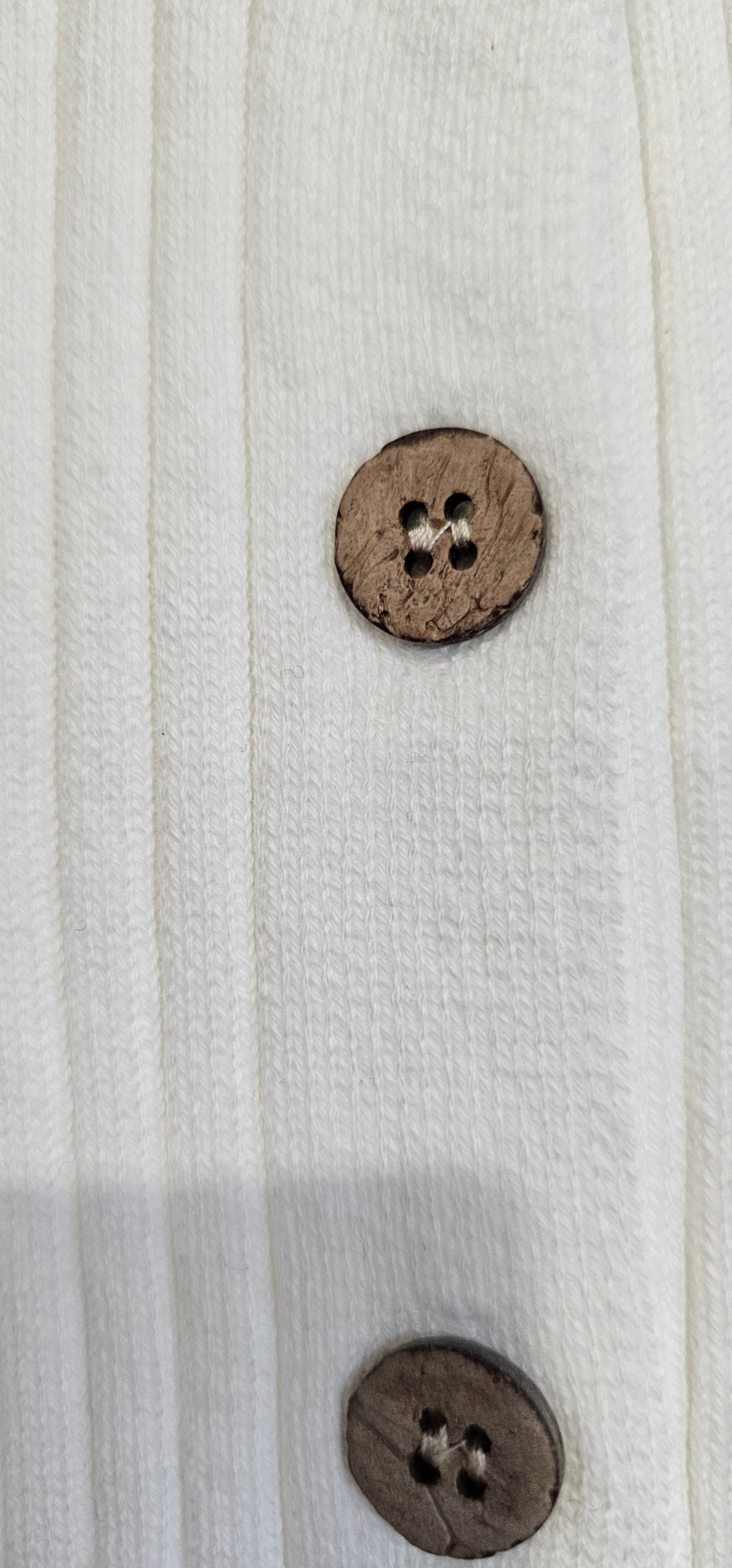 White Ribbed Cotton Baby Romper