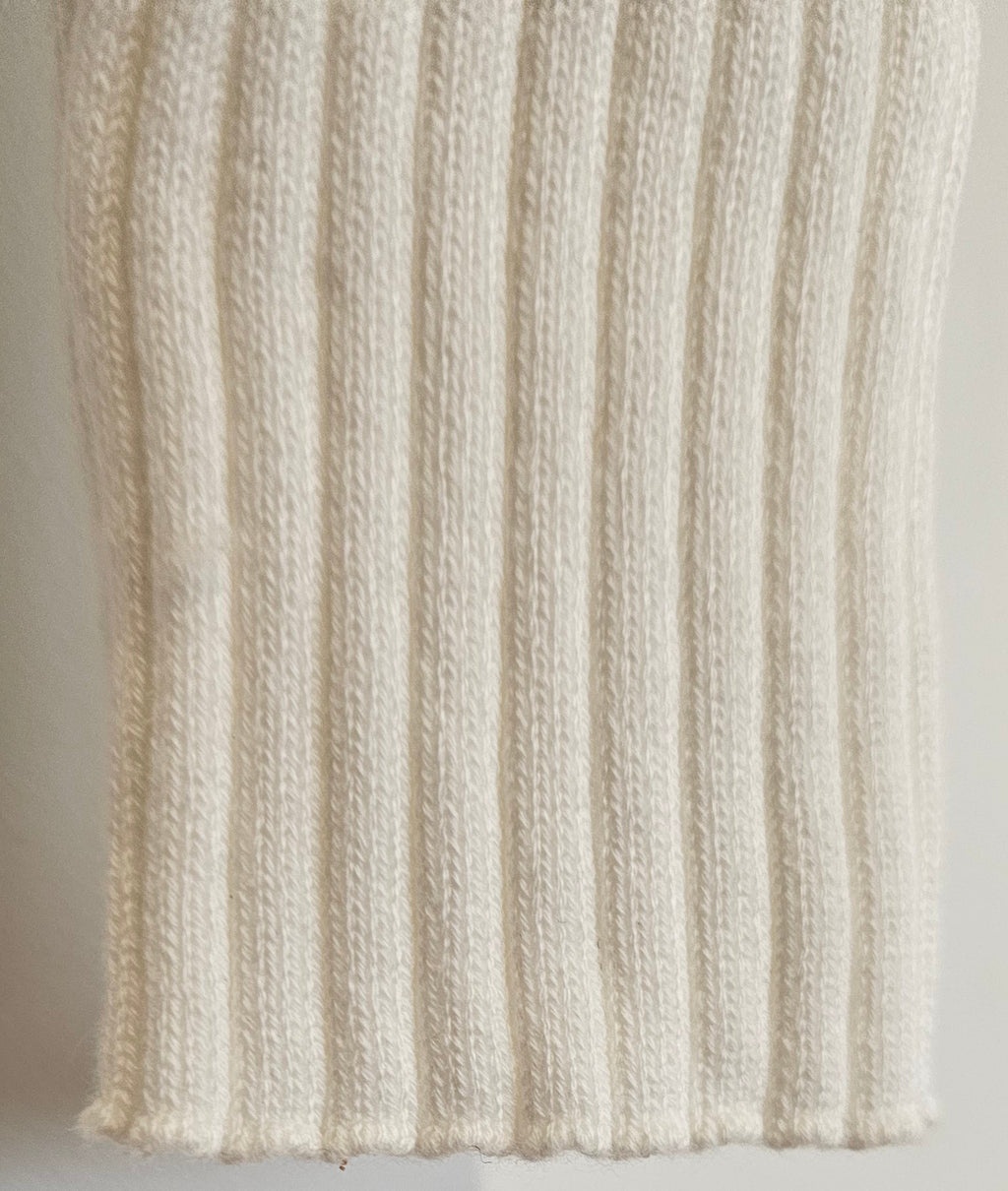 White Ribbed Cotton Baby Romper